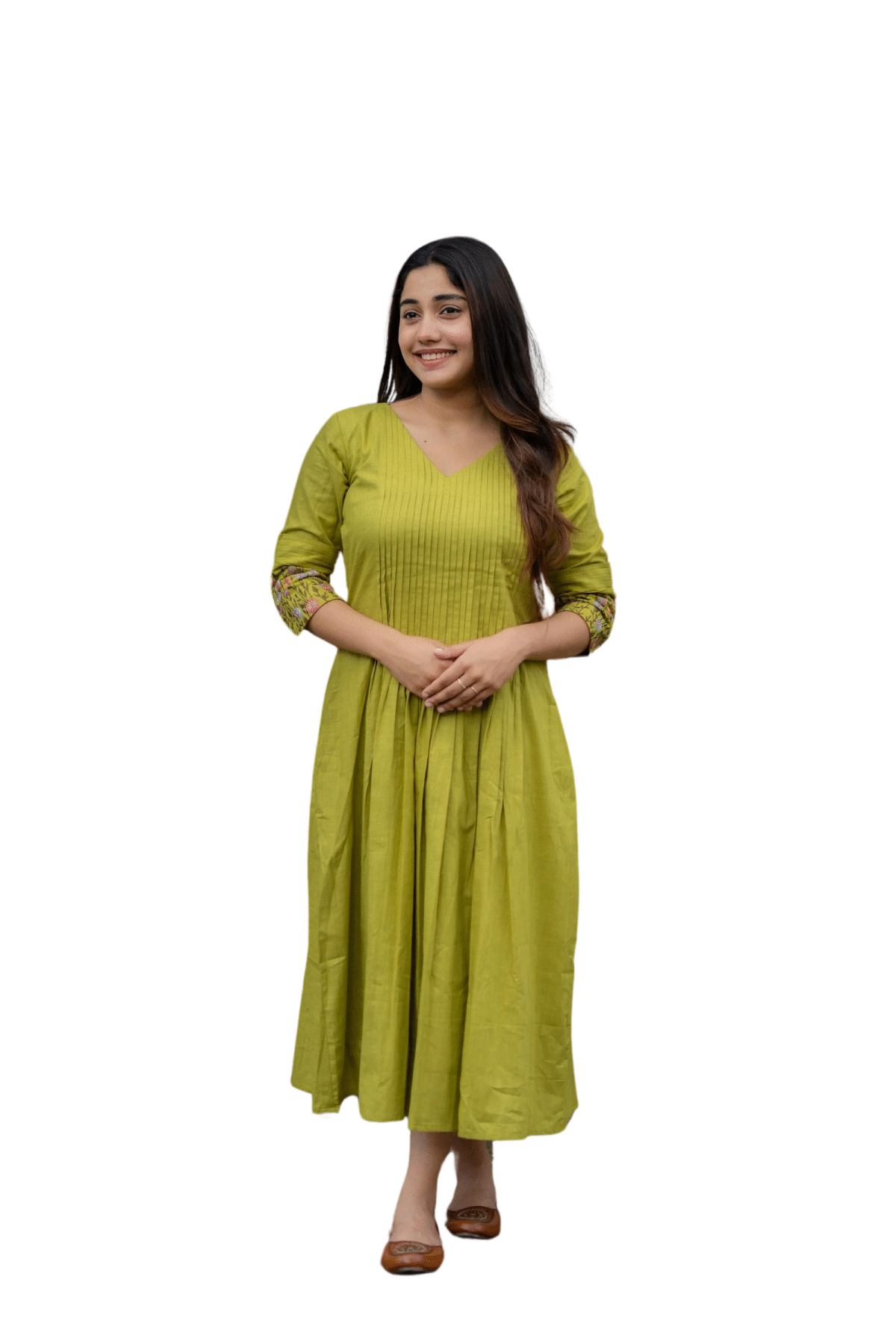 Statement Style ? Embroidered Kurta with Matching Pants (XXL)